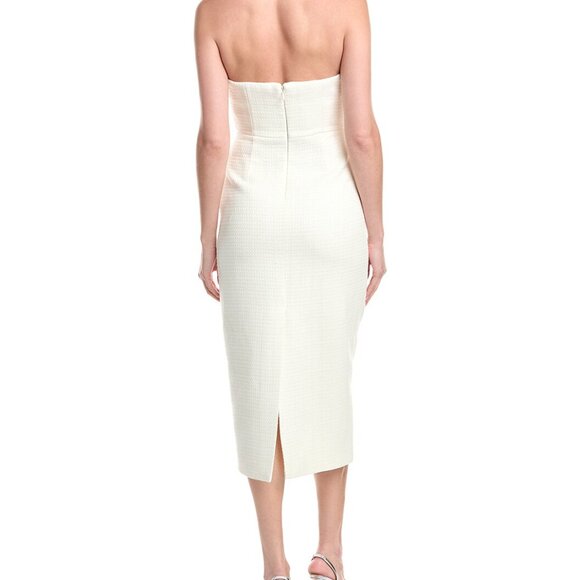 NWT Milly Emelia Boucle Strapless Dress Size 12 - Picture 5 of 10